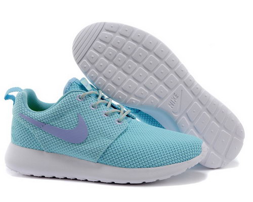 Nike Roshe Womenss Running Shoes Light Blue Purple Special Poland